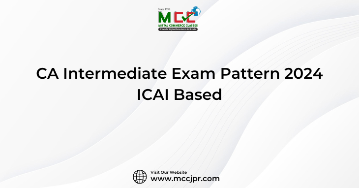 CA Intermediate Exam Pattern 2024 ICAI Based