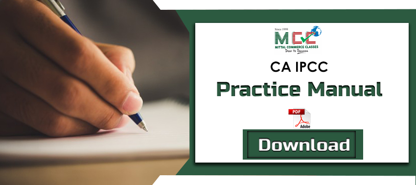 CA IPCC Practice Manual for May 2020 (PDF)