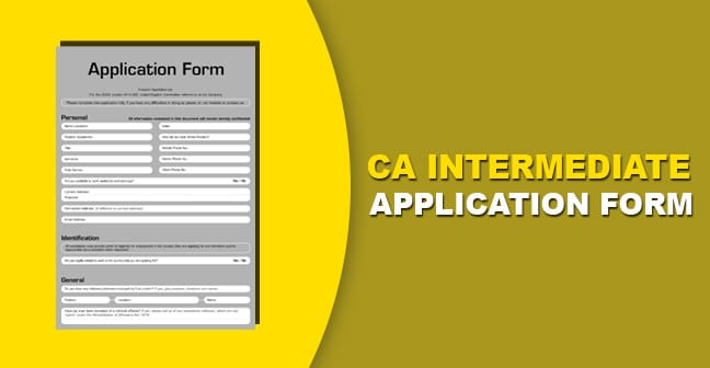 How To Apply For CA Intermediate Exams?