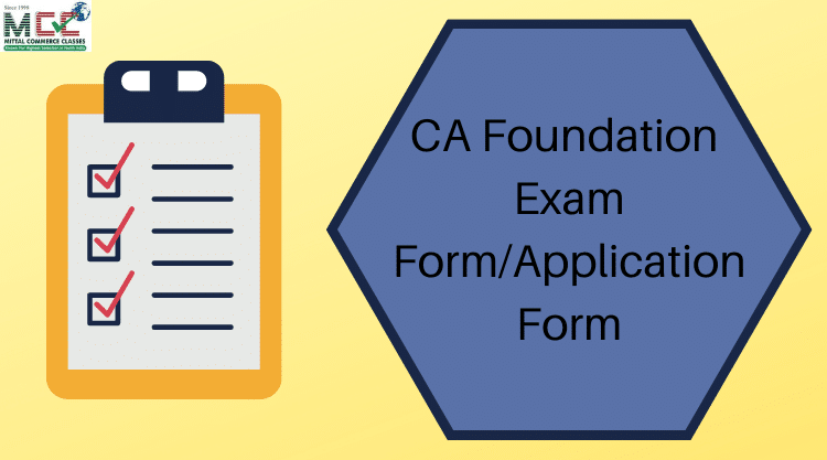 CA Foundation Exam Form