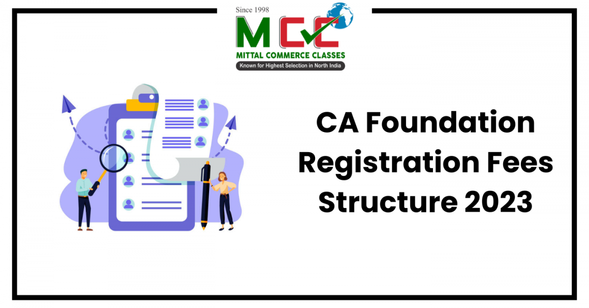 CA Foundation Registration Fees Structure 2023