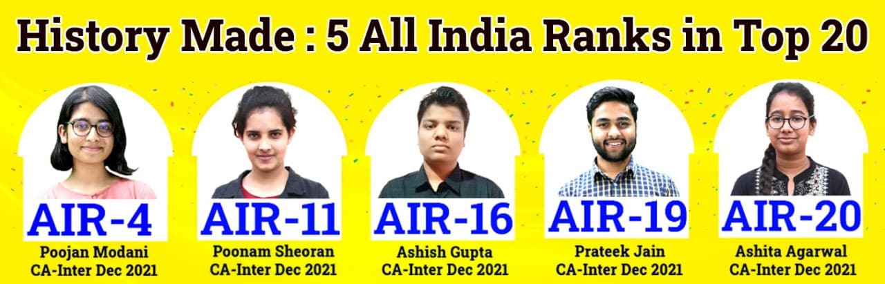 5 All India Ranks