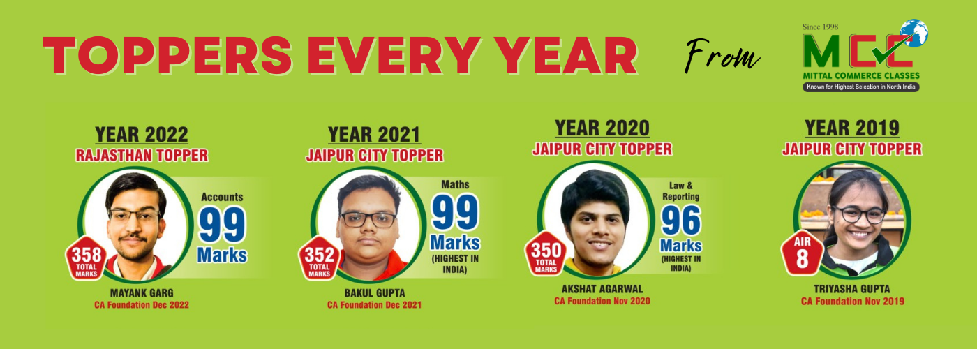 TOPPERS EVERY YEAR