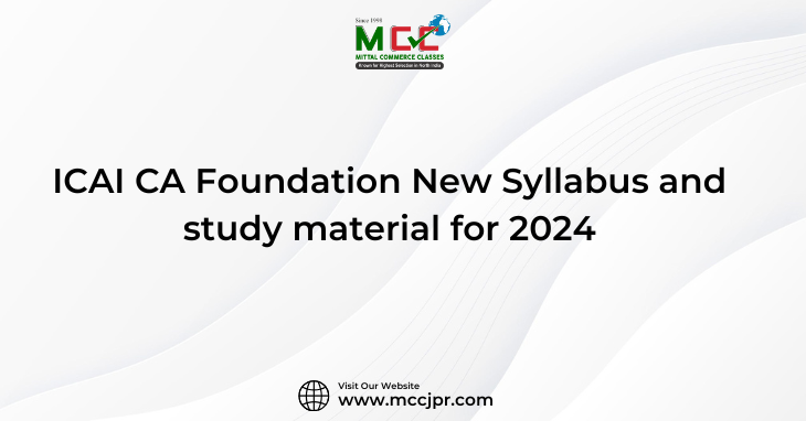 CA Foundation New Syllabus