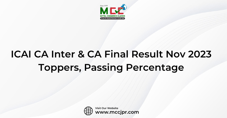 CA Inter & CA Final Result Nov 2023