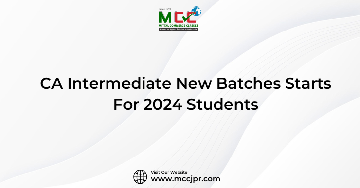 CA Inter New Batches Starts