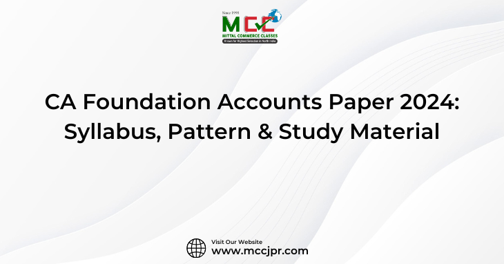 CA Foundation Accounts Paper 2024