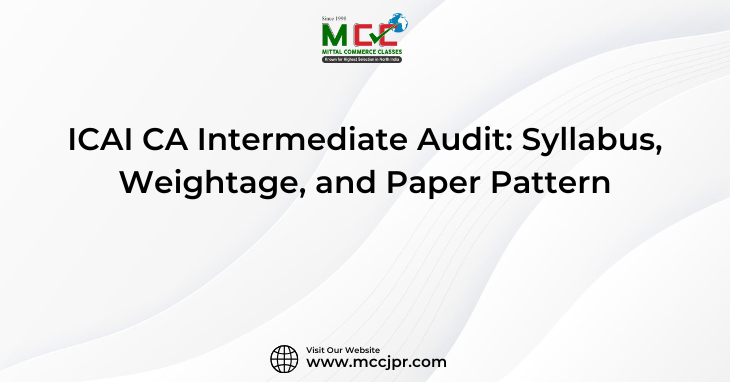 ICAI CA Intermediate Audit Syllabus, Weightage, and Paper Pattern
